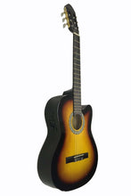Load image into Gallery viewer, Huntington USA cutaway acoustic electric classical guitar with basswood body and 3-band EQ system
