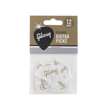 Load image into Gallery viewer, Gibson White Pearloid Pick Thin Standard 12-Pack
