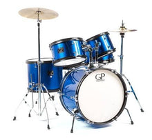 Load image into Gallery viewer, Granite Percussion JR5 5 Piece Junior Drum Set w/Cymbals, Throne &amp; More
