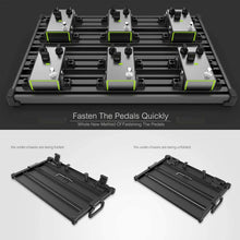 Load image into Gallery viewer, Guitar Pedal Board - Guitto Fixture Blocks Fixed Effects Pedalboard Aluminum Alloy Super Light with Carry Bag No More Velcro (GPB-03 Large Size 66.7x33.2cm)
