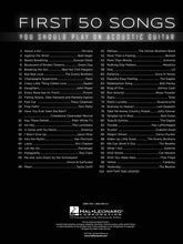 Load image into Gallery viewer, FIRST 50 SONGS YOU SHOULD PLAY ON ACOUSTIC GUITAR
