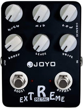 Load image into Gallery viewer, JOYO JF-17 Extreme Metal guitar effect pedal with 3 band EQ and aluminum alloy casing
