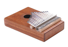 Load image into Gallery viewer, Kalimba Large 17 Keys Semi Hollow Body Made of Solid Mahogany Wood with Carrying Bag, Tuning Key and more

