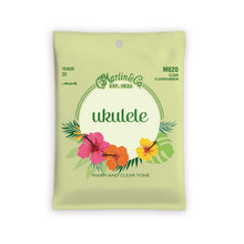 Load image into Gallery viewer, Martin M620 tenor ukulele strings fluorocarbon clear packaging with floral design
