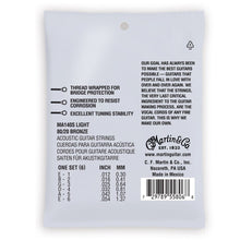 Load image into Gallery viewer, MARTIN MA140S LIGHT 12 - 54 BRONZE 80/20 AUTHENTIC ACOUSTIC MARQUIS® SILKED GUITAR STRINGS
