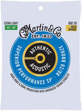 Load image into Gallery viewer, Martin Genuine Acoustic Superior Performance SP Extra Light 10-47 80/20 Bronze Guitar Strings
