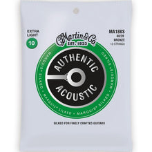 Load image into Gallery viewer, MARTIN MA180S EXTRA LIGHT 10 - 47 BRONZE 80/20 12 STRING AUTHENTIC ACOUSTIC MARQUIS® SILKED GUITAR STRINGS
