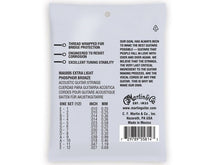 Load image into Gallery viewer, MARTIN MA500S EXTRA LIGHT 10 - 47 PHOSPHOR BRONZE 12 STRING AUTHENTIC ACOUSTIC MARQUIS® SILKED GUITAR STRINGS
