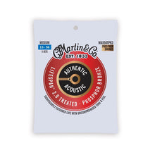 Load image into Gallery viewer, Martin MA550TPK3 medium phosphor bronze acoustic guitar strings 3-pack packaging

