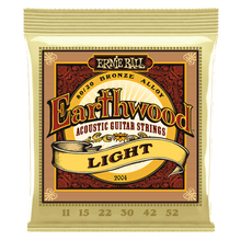 Load image into Gallery viewer, ERNIE BALL 2004  EARTHWOOD LIGHT 80/20 BRONZE ACOUSTIC GUITAR STRINGS - 11-52 GAUGE-(6633939173570)

