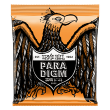 Load image into Gallery viewer, Ernie Ball 2022 Hybrid Slinky Paradigm electric guitar strings 9-46 gauge packaging with eagle design
