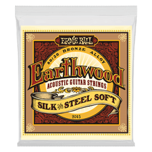 Charger l'image dans la galerie, ERNIE BALL 2045 EARTHWOOD SILK &amp; STEEL SOFT 80/20 BRONZE ACOUSTIC GUITAR STRINGS - 11-52 GAUGE-(6634851041474)
