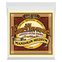 Load image into Gallery viewer, ERNIE BALL EARTHWOOD 2065 MANDOLIN MEDIUM LOOP END 80/20 BRONZE ACOUSTIC GUITAR STRINGS - 10-36 GAUGE-(6841121013954)
