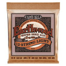 Load image into Gallery viewer, ERNIE BALL 2153 EARTHWOOD 12-STRING LIGHT PHOSPHOR BRONZE ACOUSTIC GUITAR STRINGS - 9-46 GAUGE-(6634928308418)
