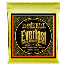 Load image into Gallery viewer, ERNIE BALL 2560 EVERLAST EXTRA LIGHT COATED 80/20 BRONZE ACOUSTIC - 10-50 GAUGE-(6635025563842)
