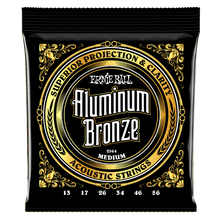 Load image into Gallery viewer, ERNIE BALL 2564 MEDIUM ALUMINUM BRONZE ACOUSTIC GUITAR STRINGS - 13-56 GAUGE-(6634980278466)
