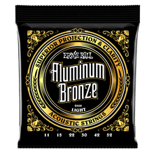 Load image into Gallery viewer, ERNIE BALL 2568 LIGHT ALUMINUM BRONZE ACOUSTIC GUITAR STRINGS - 11-52 GAUGE-(6634974019778)

