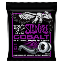 Load image into Gallery viewer, ERNIE BALL 2731 POWER SLINKY COBALT ELECTRIC BASS STRINGS - 55-110 GAUGE-(6636906283202)
