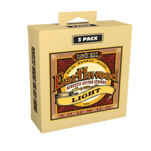 Load image into Gallery viewer, ERNIE BALL EARTHWOOD 3004 LIGHT 80/20 BRONZE ACOUSTIC GUITAR STRINGS 3-PACK - 11-52 GAUGE-(6842200785090)
