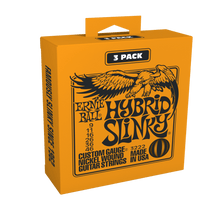 Load image into Gallery viewer, ERNIE BALL 3222 HYBRID SLINKY NICKEL WOUND ELECTRIC GUITAR STRINGS 3 PACK - 9-46 GAUGE-(6632644870338)
