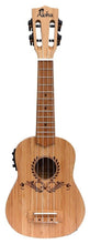 Load image into Gallery viewer, ALOHA Bamboo Solid Top Back &amp; Sides Electric Soprano Ukulele with Tuner
