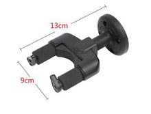 Load image into Gallery viewer, Instrument Wall Hanger with Safety Stoppers - Fits All Instruments Guitars, Bass, Mandolin, Banjo, Ukulele
