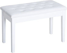 Load image into Gallery viewer, Deluxe Piano Keyboard Bench Straight Legs, Polished with Music Compartment-(6911580602562)
