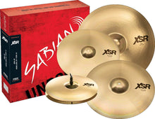 Load image into Gallery viewer, SABIAN XSR Performance 4-pack cymbals with free 18-inch crash and red packaging
