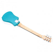 Load image into Gallery viewer, Hofner HOF-HCT-SH-EBL-O Shorty Electric Travel Guitar - Light Blue - with Gig Bag
