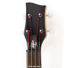 Load image into Gallery viewer, Hofner HOF-HCT-SHB- BK-O Shorty Electric Travel Bass Guitar - Black - with Gig Bag
