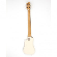 Load image into Gallery viewer, Hofner HOF-HCT-SHB-WH-O Shorty Electric Travel Bass Guitar - White - with Gig Bag
